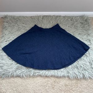 Navy high waist skirt
